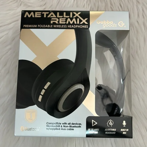 Gabba Goods Metallix Remix Premium Foldable Wireless Headphones❌SOLD❌ - Picture 6 of 6